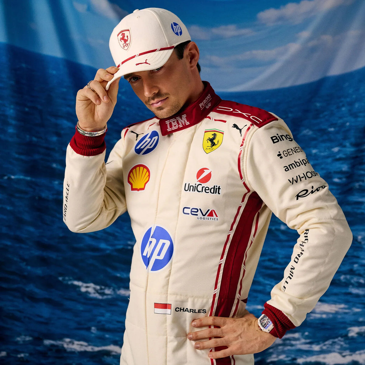 Gorra Charles Leclerc Ferrari F1 GP Mónaco 2026 Puma - vista 4